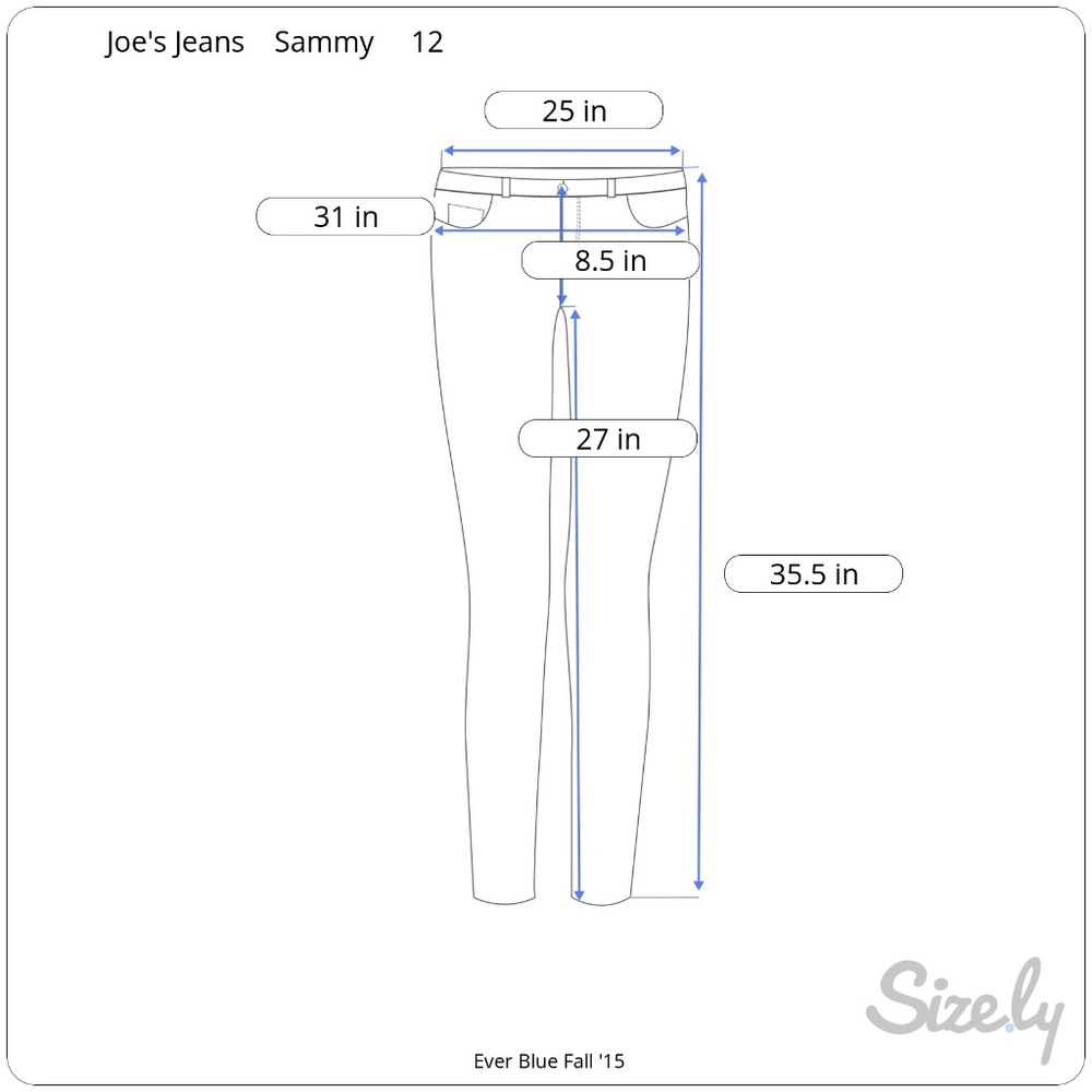 Joe's Sammy Ever Blue Dark Wash Jeans - Picture 3 of 5